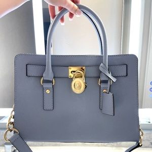 Michael Kors Blue Leather Purse